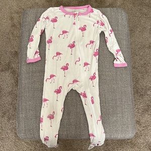 COPY - Kyte Baby Long Sleeve Zip-up Footie PJs - Flamingos